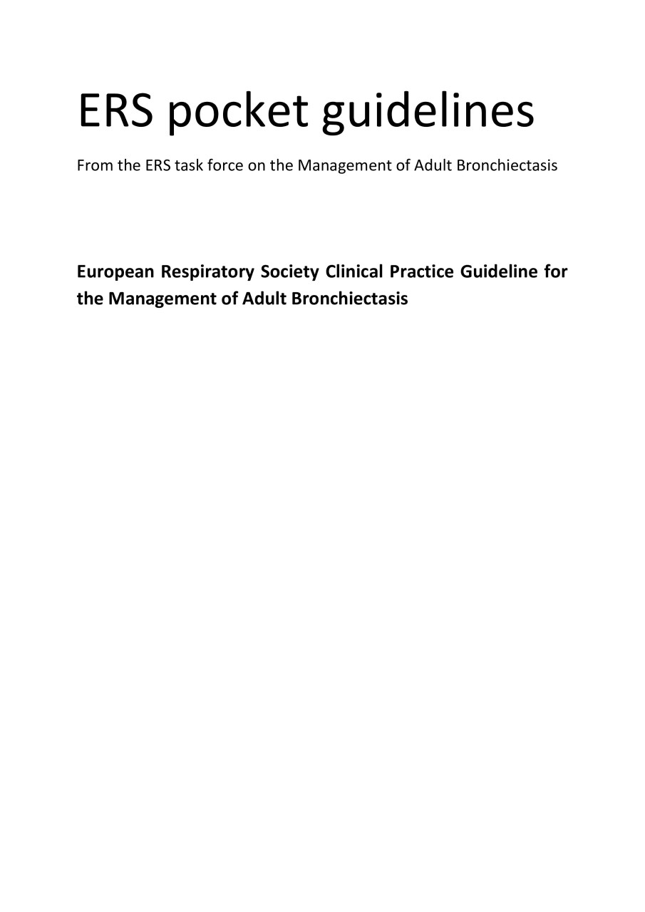 Ers Bridge File.pdf European Respiratory Society Clinical Practice Guideline for the ...